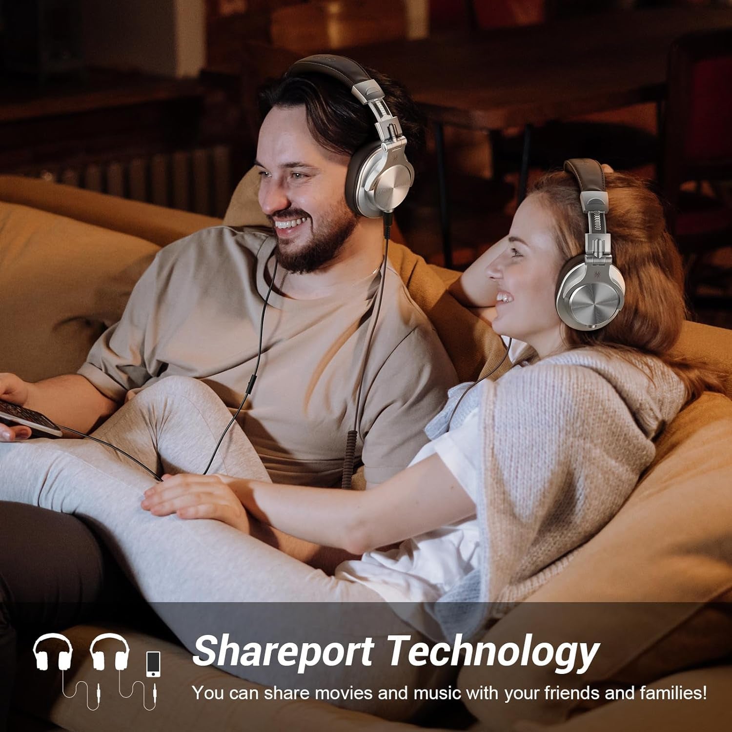 A70 Bluetooth over Ear Headphones, Wireless Headphones W/ 72H Playtime-Silver