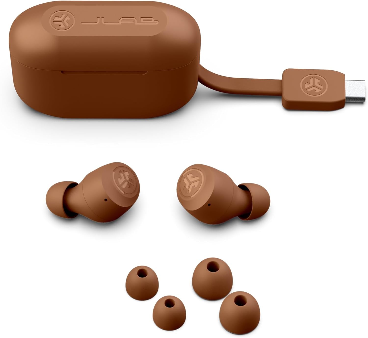 Go Air Pop+ Tones True Wireless Earbuds, in Ear Headphones, Bluetooth Earphones, 35H Playtime Ear Buds, Bluetooth Earbuds with Microphone, USB-C Charging Case, Dual Connect, EQ3 Sound, (1615 C)