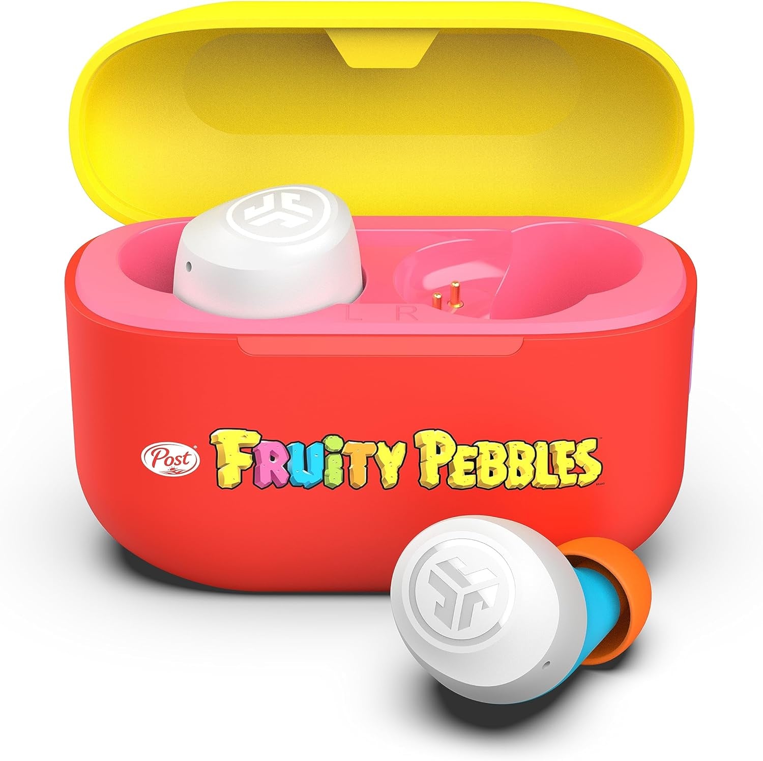 Go Air Pop+ True Wireless Earbuds, in Ear Headphones, Bluetooth Earphones, 35H Playtime Ear Buds, Bluetooth Earbuds with Microphone, USB-C Charging Case, Dual Connect, EQ3 Sound, Fruity Pebbles