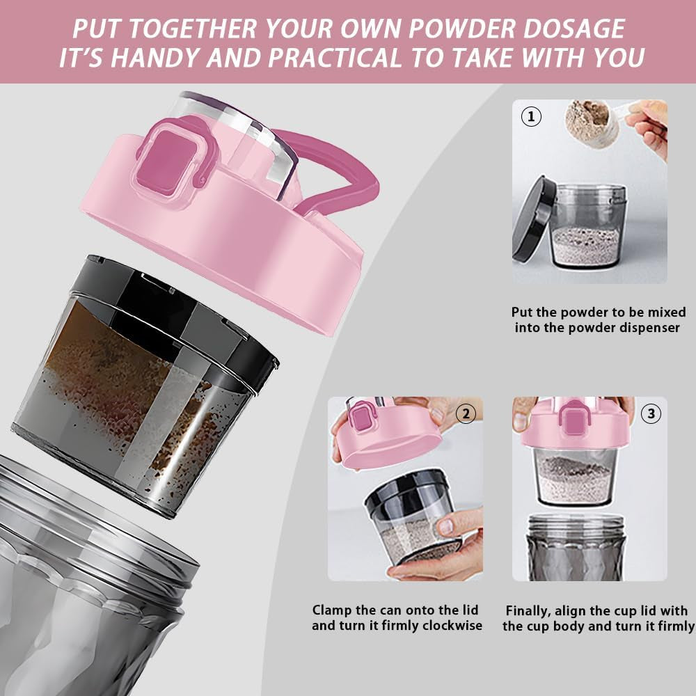 Electric Protein Shaker Bottle, USB Rechargeable Mixing Cup, Water Drink Mixer Portable Bottles for Gym Sport, Bpa-Free Tritan, 22Oz
